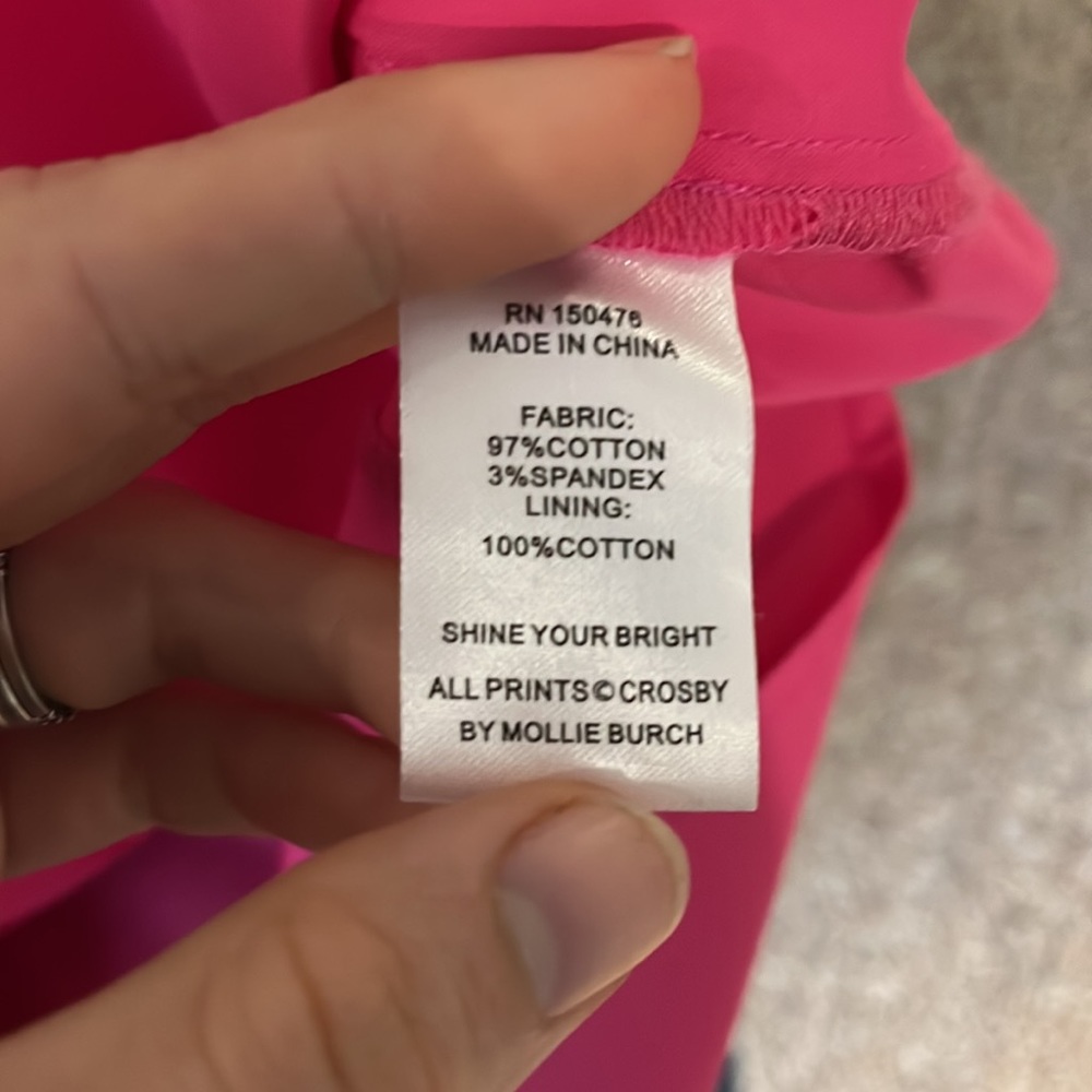 Crosby Pink Ruffle Top XS - Picture 4 of 4